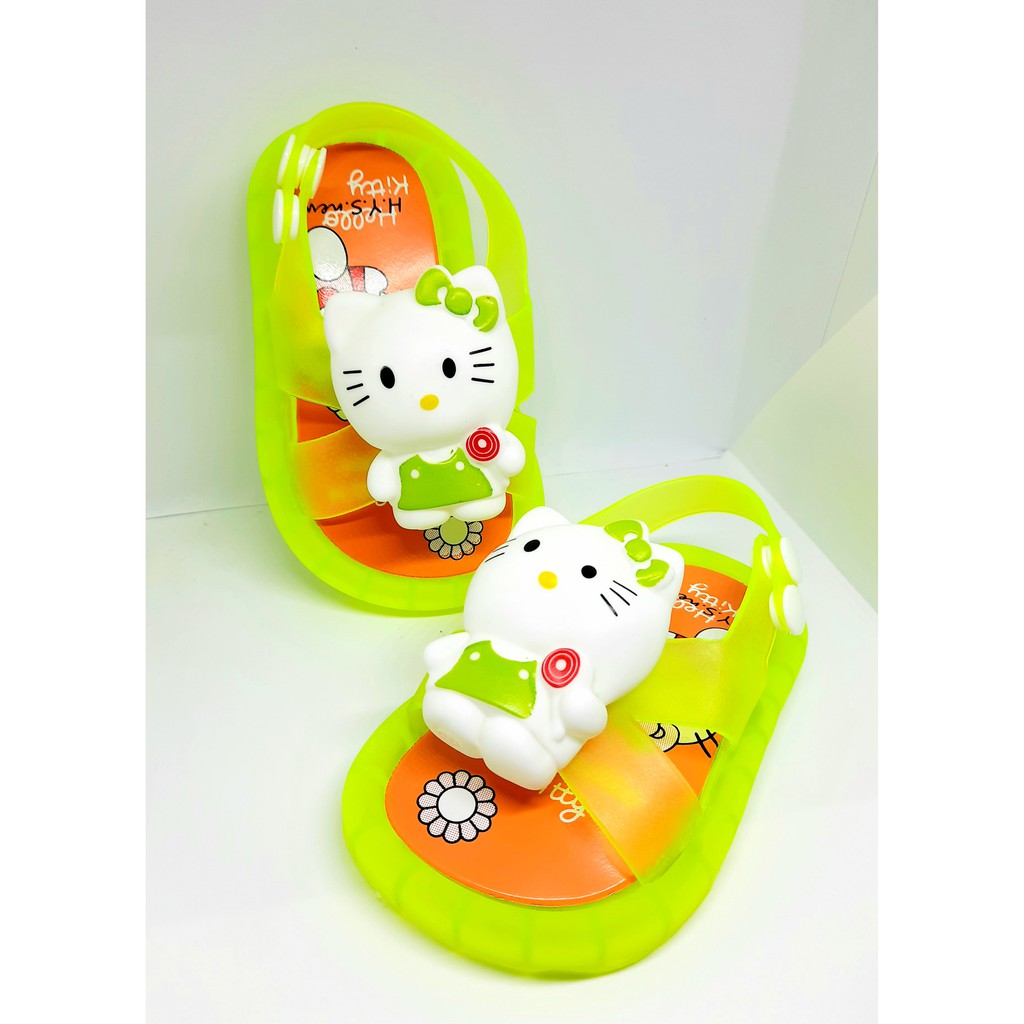 sandal Led Wanita Karakter Boneka HELLO KITTY Lucu Bisa Nyala /  Sandal Bayi HELLO KITTY Dengan Tali Belakang Terbaru / SANDAL JEPIT BISA NYALA / SANDAL LED IMPORT /SANDAL JEPIT ANAK-ANAK / SANDAL JEPIT MOTIF HELLO KITY / SANDAL TRENDY ANAK / SANDAL JEPIT