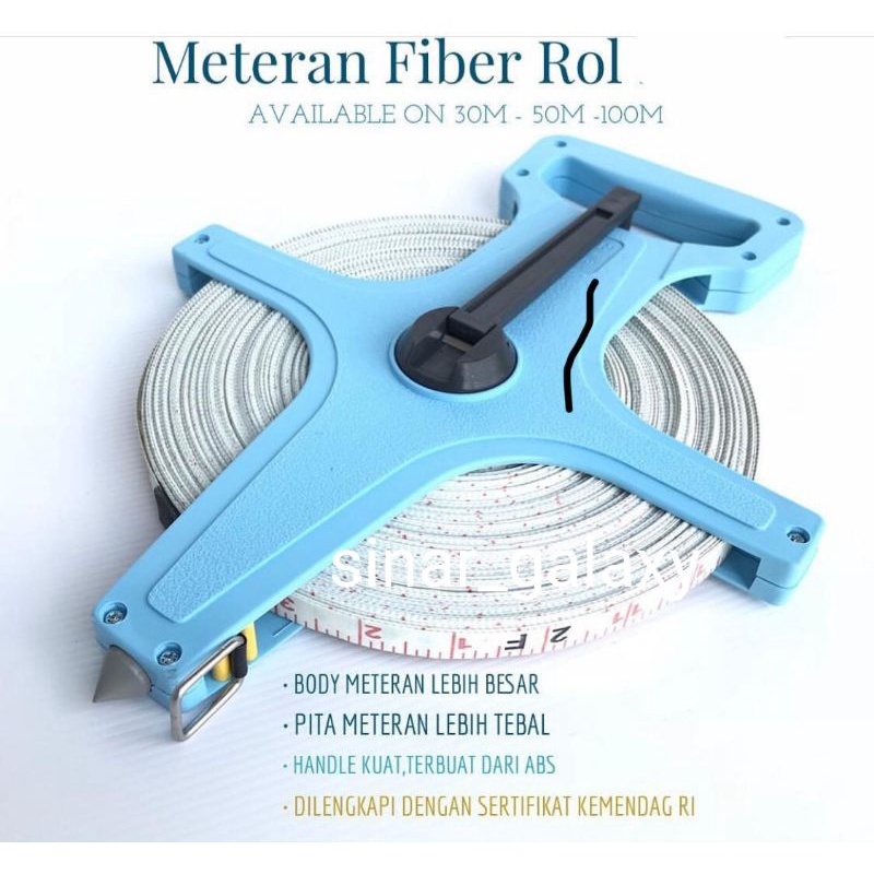 METERAN TALI UKUR/METERAN ROL/METERAN FIBER ROL