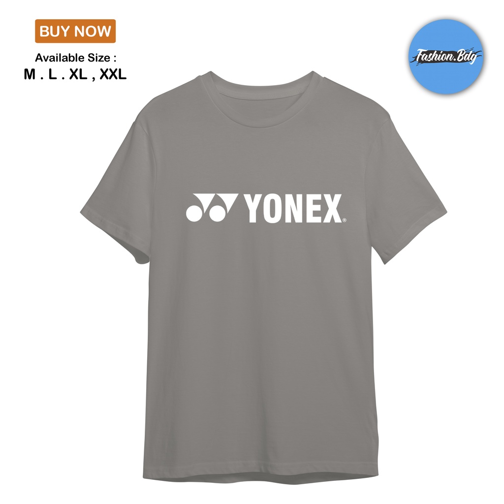 BAJU KAOS PENDEK PRIA BAJU BADMINTON YONEX KATUN COMBED 30S TERLARIS