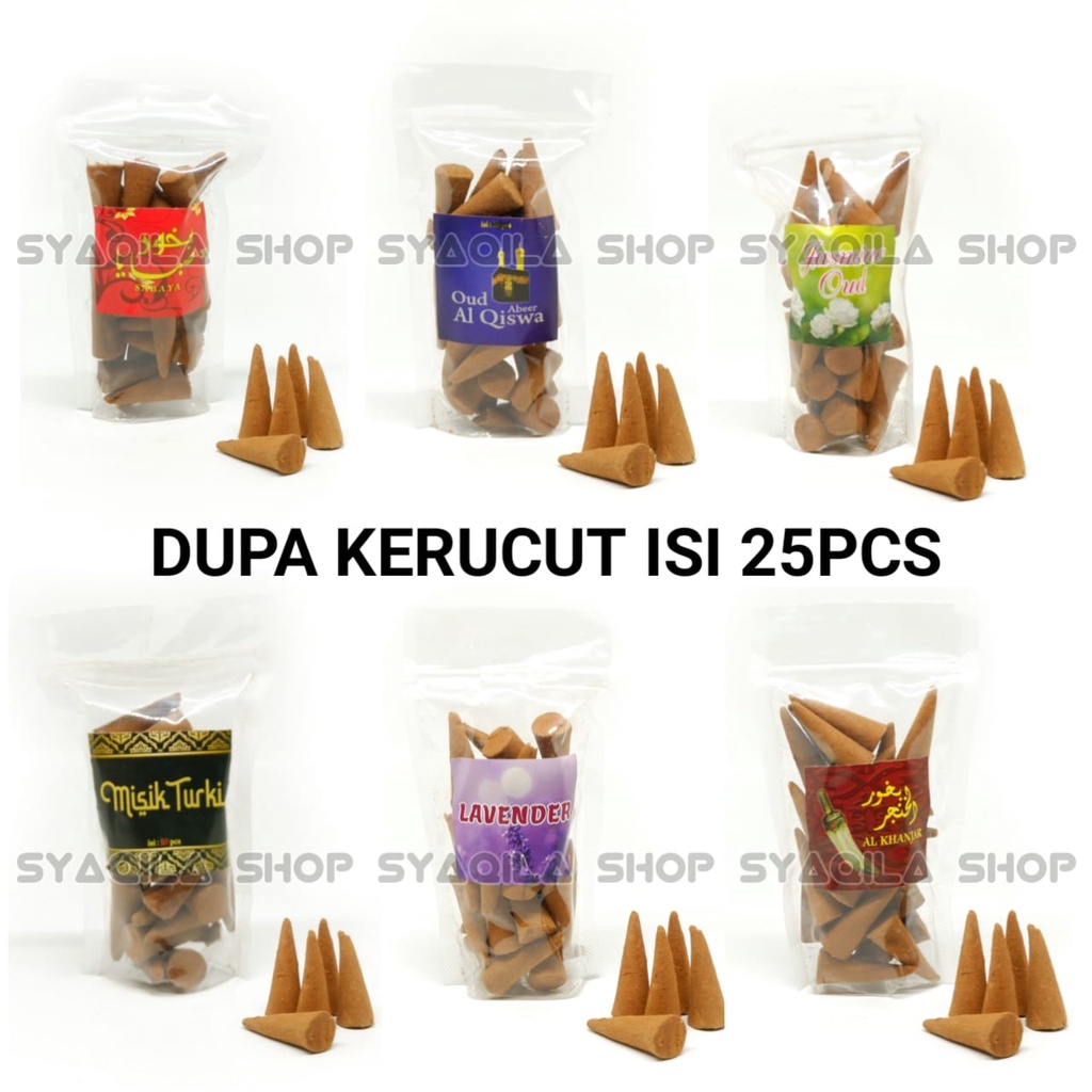 Dupa Kerucut Isi 25 Pcs Buhur Krucut Bukhur Stanggi Hio Tradisional Wangi