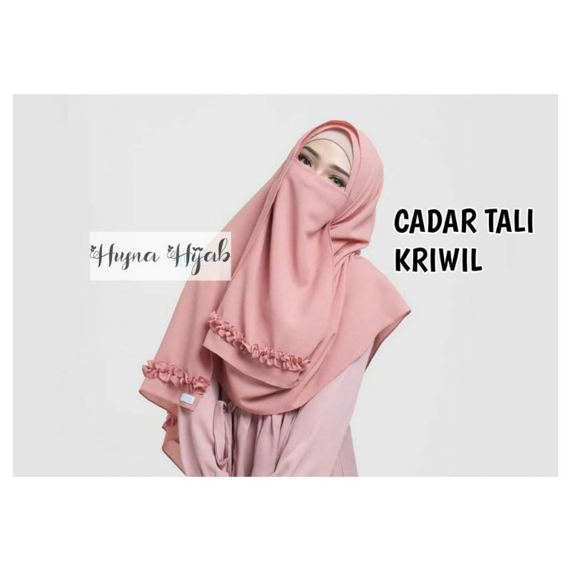 [HUSNA COLLECTION] CADAR TALI KRIWIL 2 LAYER / NIQOB TALI KRIWIL 2 LAYER / CADAR KRIWIL / CADAR 2 LAYER