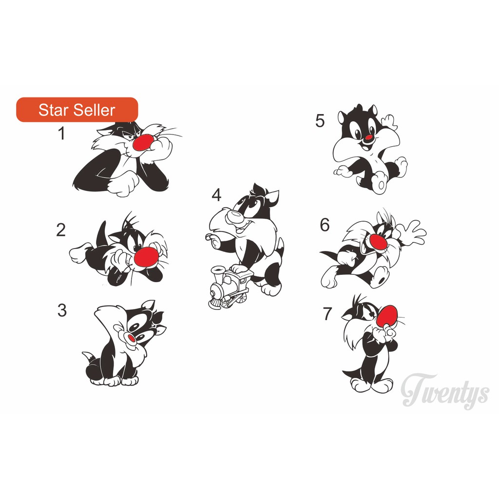 

STIKER KARTUN LUCU CUTTING STICKER VINYL DECAL