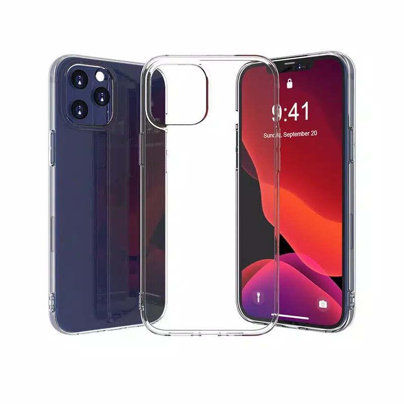 Silicone Iphone 11 12 13 14 pro max 12 13 mini 7 8 X Xs Max XR 14 Plus Soft clear case casing cover bening transpara