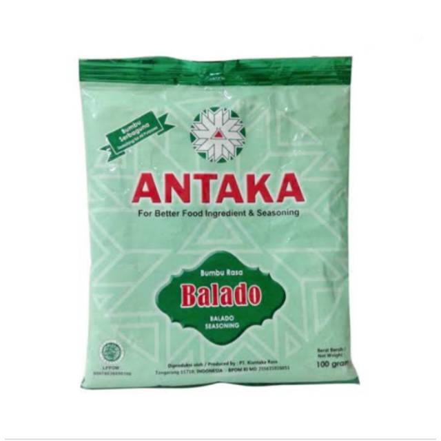 

Antaka Bumbu Tabur Rasa Balado 100gram