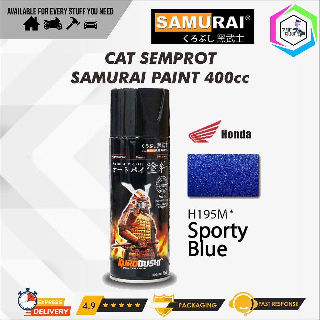 Samurai Paint H195M* Sporty Blue Cat Semprot/Pylox/Motor/Gundam