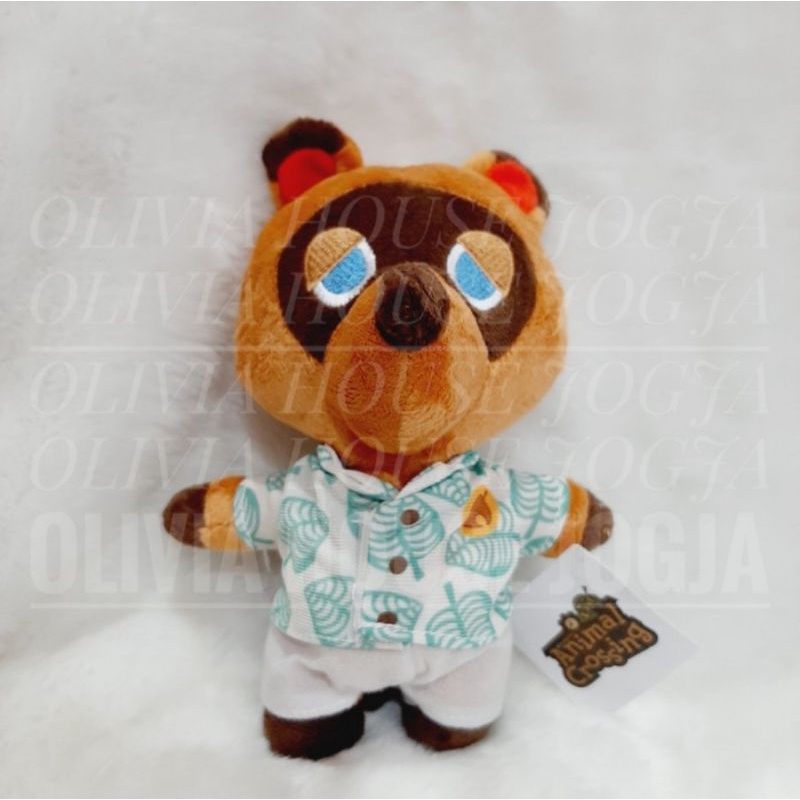 Boneka Animal Crossing Timmy Tommy Kemeja Putih Hijau Import Tag Boneka Timmy Tommy Animal Crossing 