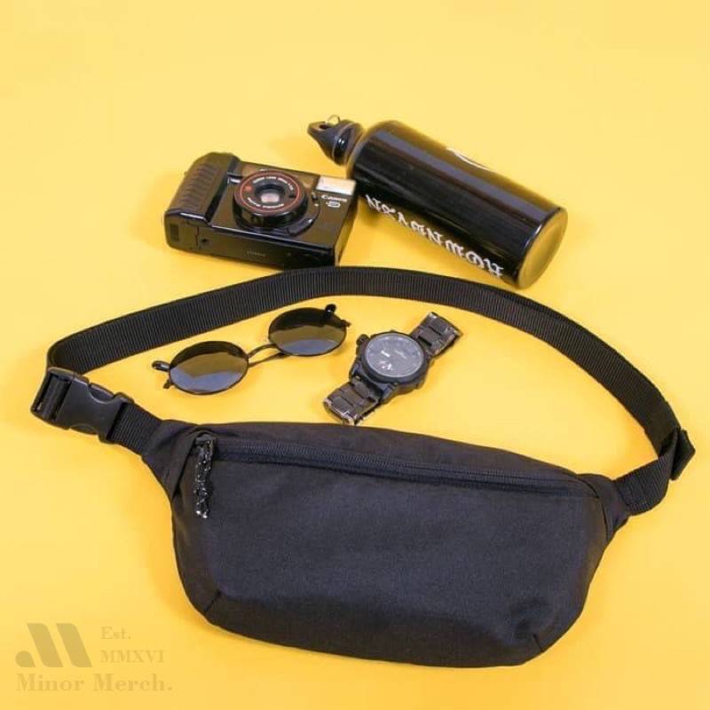 Waistbag Pria Waterproof Simple olahraga waistbag oval minor