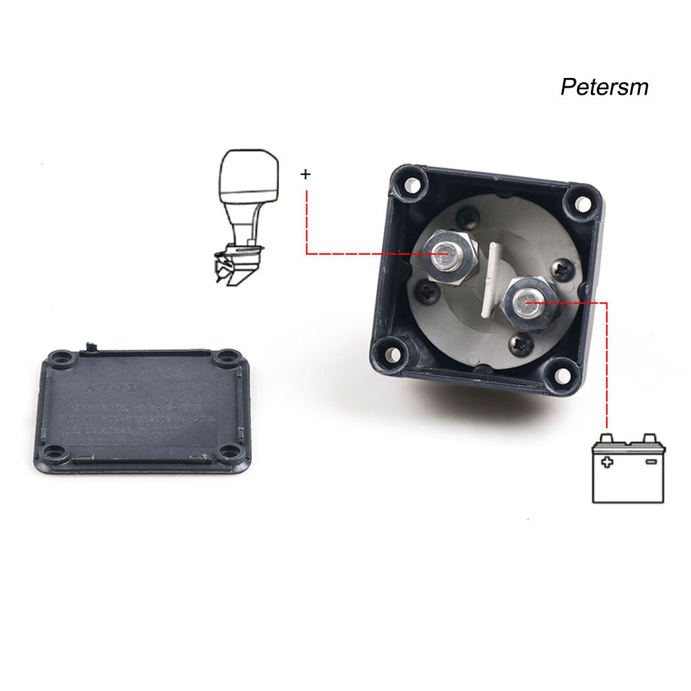 J1Q Switch Isolator Baterai 12v Model Putar On/Off Untuk Mobil/Perahu/Atv/Truk