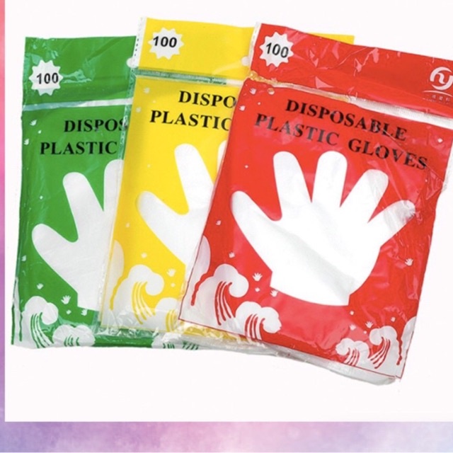 Sarung Tangan Plastik Isi 100 Pcs Disposable Gloves 100Pcs Sarung Tangan Sekali Pakai DE042