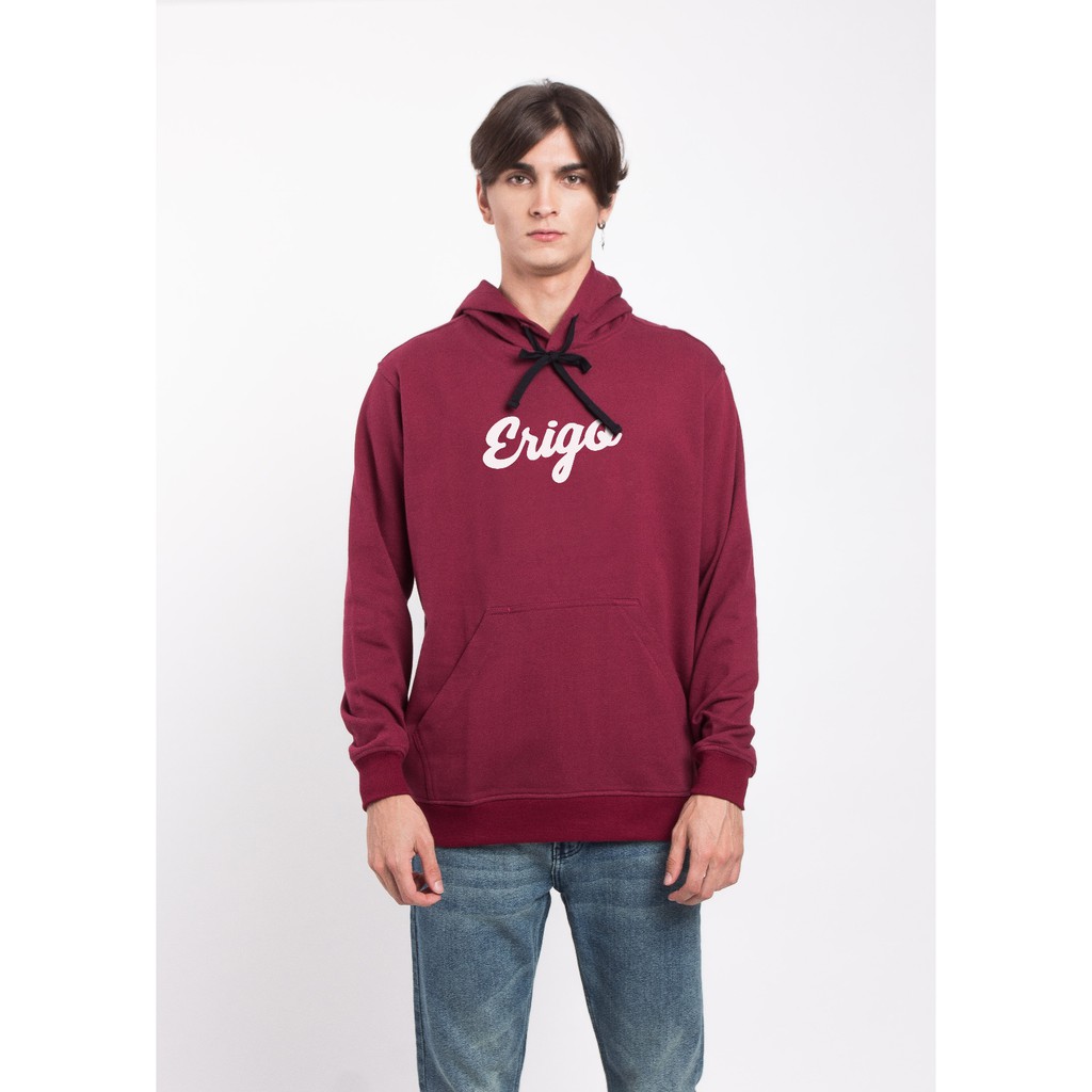  Erigo Hoodie  Shirley Maroon Shopee Indonesia