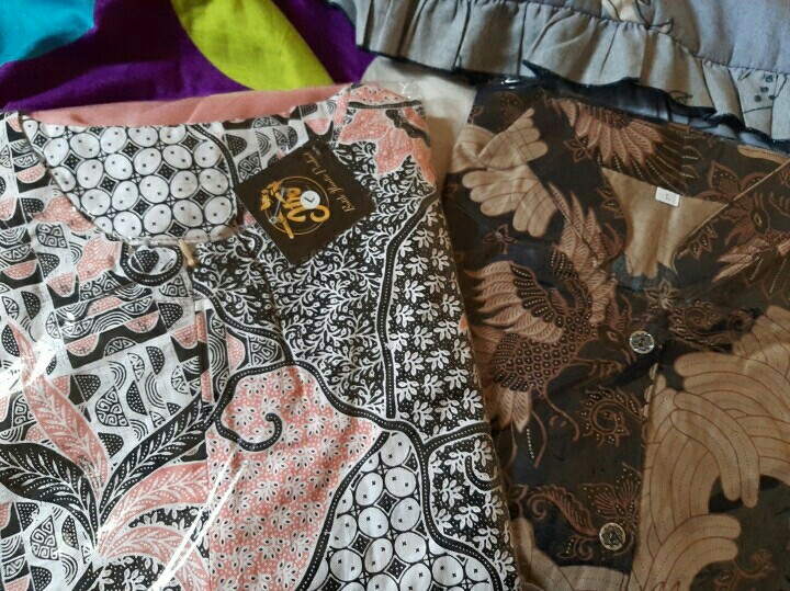 Atasan Batik Wanita Kerja Blouse Batik Kantor Batik Kombinasi Atasan Batik Pekalongan