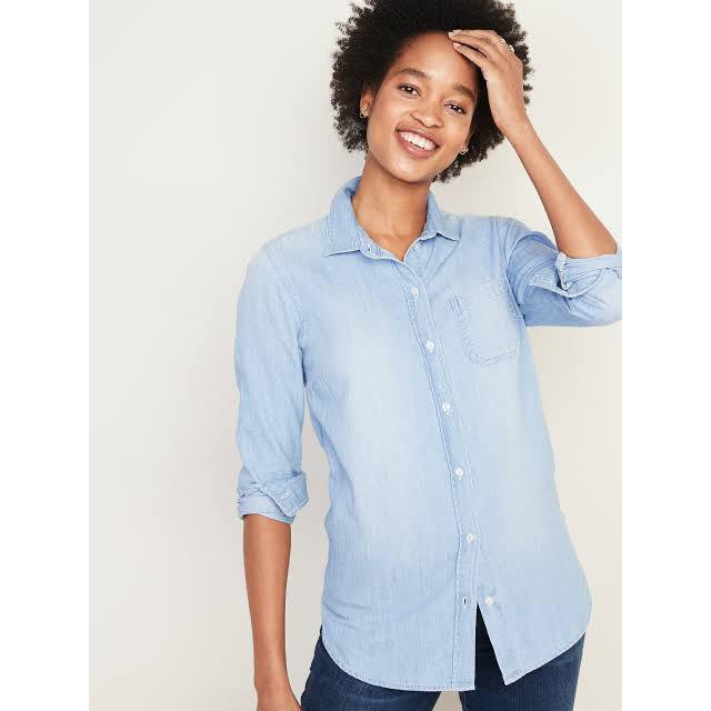 Old Navy Classic chambray denim Shirt