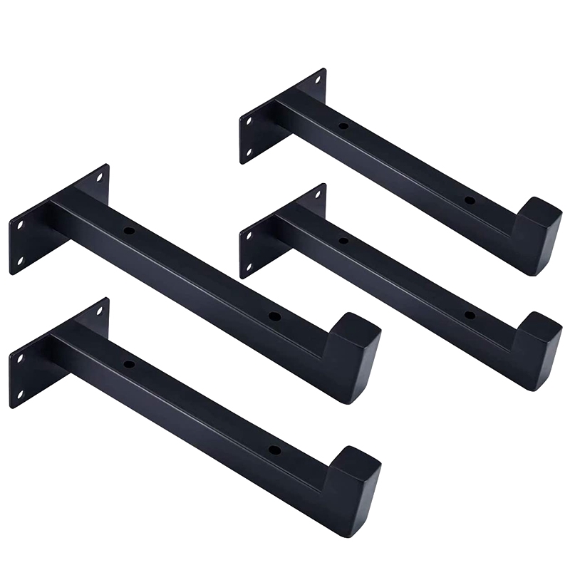 Floating Shelf Brackets Black Heavy Duty Folding Wall Shelving Metal Shelf Bracket Wall Shelf Brackets Decorative 4 Pack Shopee Indonesia