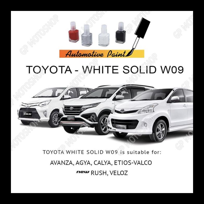 Terbaru Penghilang Baret Mobil Cat Oles Toyota White Solid W09 Putih Agya Dll