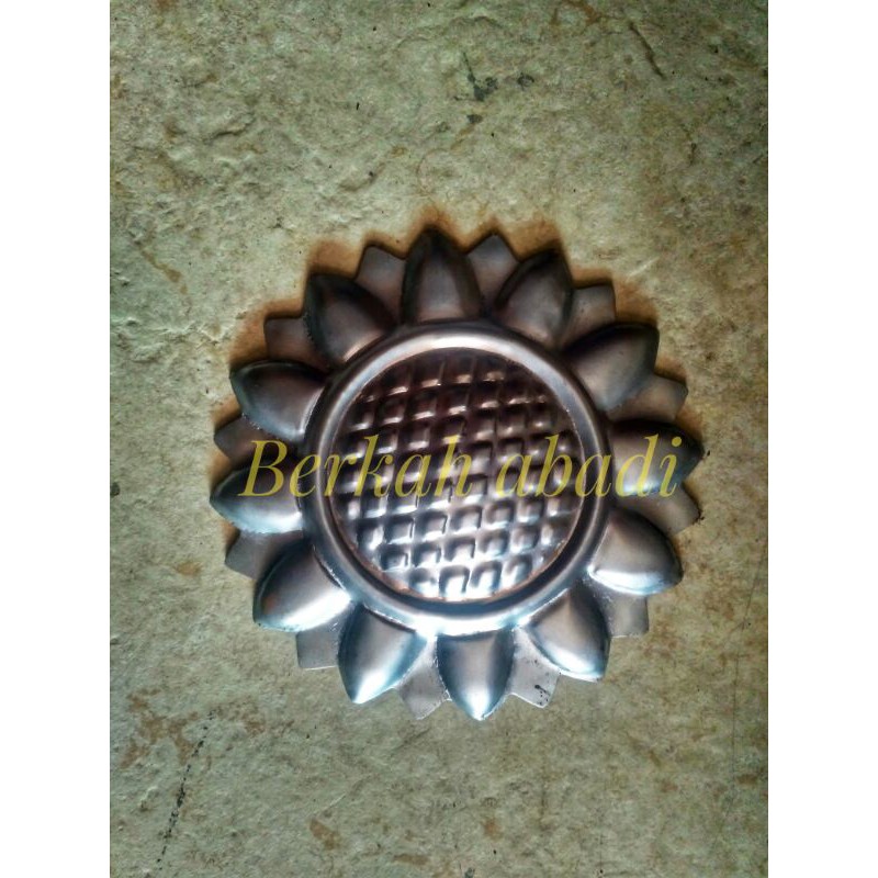 ornamen pagar besi tralis Bunga matahari kombet