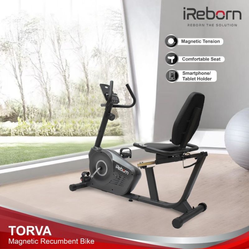 sepeda statis recumbent bike ireborn torva