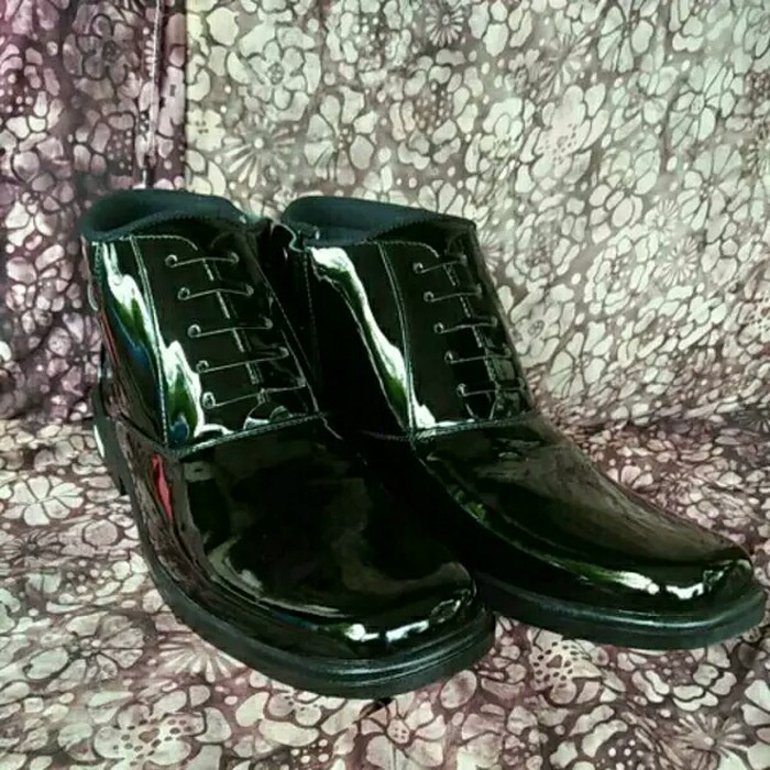 M90W9 Aegis Thunder Exclusive Sepatu Boots Pria Original   Sepatu Pdh Mengkilap Original