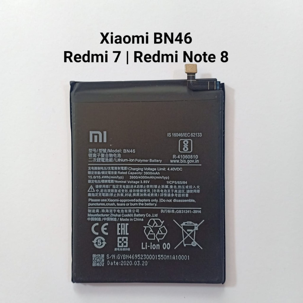 Baterai Xiaomi Redmi 7 Redmi Note 8 BN46 Batre Batere Battery