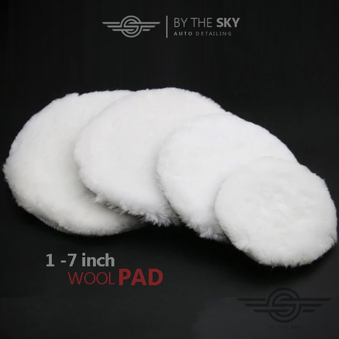 Wool Pad Polisher Busa Wool Poles Finishing Wool Pad Perekat Velcro