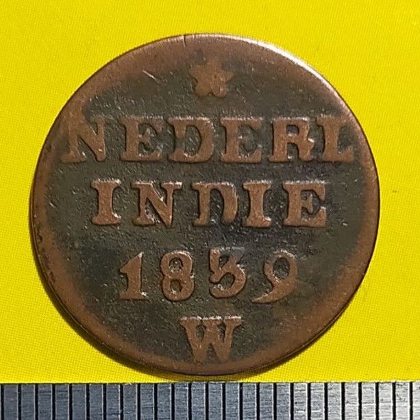 #4.NIS. UANG KUNO / KOIN KUNO 1 CENT NEDERL INDIE TAHUN 1839