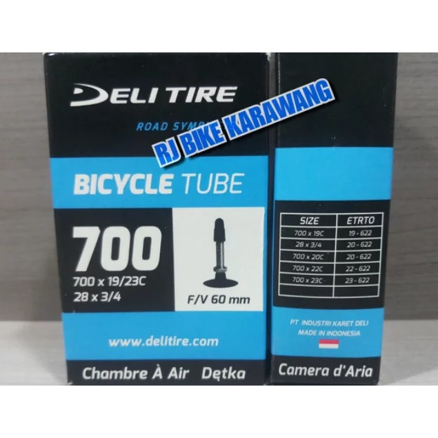 Ban Dalam Swallow Deli Tire 700 x 19 23 Presta Fv 60Mm