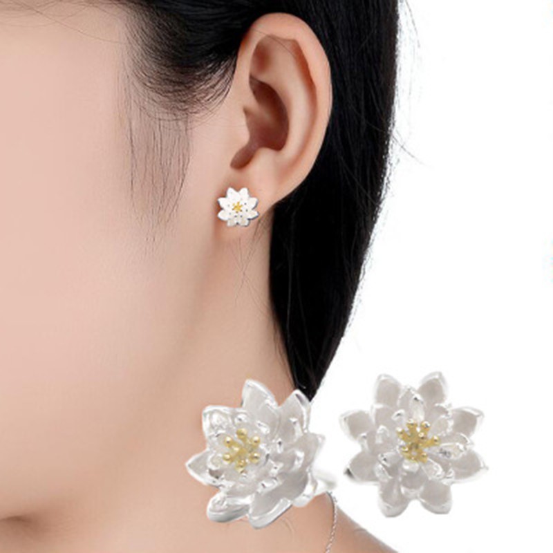 925 anting perak sterling anting-anting wanita dengan perhiasan fashion berlian