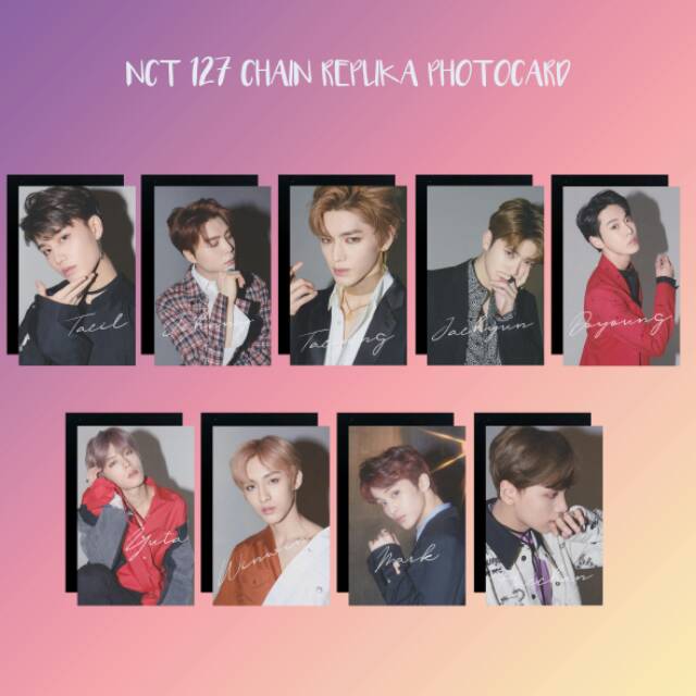 [READY / SET] 127 CHAIN NSEO PHOTOCARD FAN MADE UNOFFICIAL YANGPASHOP JAEHYUN TAEYONG MARK