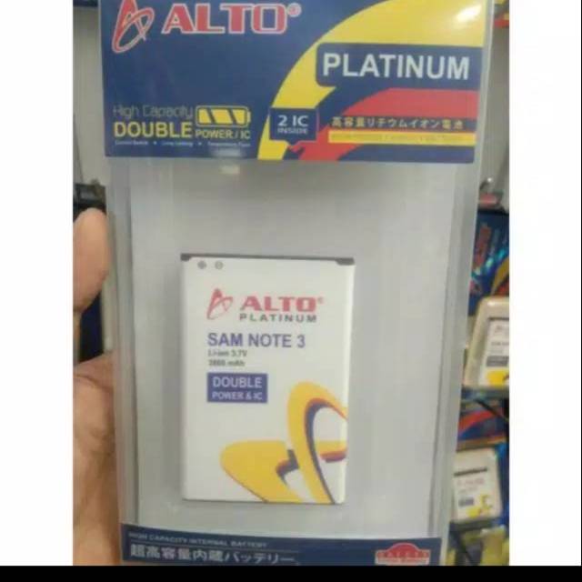 Batre bateray samsung note 3 double power alto  platinum