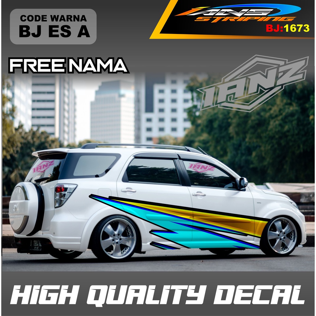 STIKER MOBIL TERIOS  / VARIASI STICKER DECAL MOBIL AVANZA XENIA INNOVA / DECAL STIKER GRAND LIVINA / STIKER MOBIL