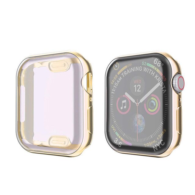 Case Pelindung Apple Watch Seri 7 6 Se 41mm 45mm 40mm 44mm Untuk IWatch 5 4 3 2 42mm 38mm