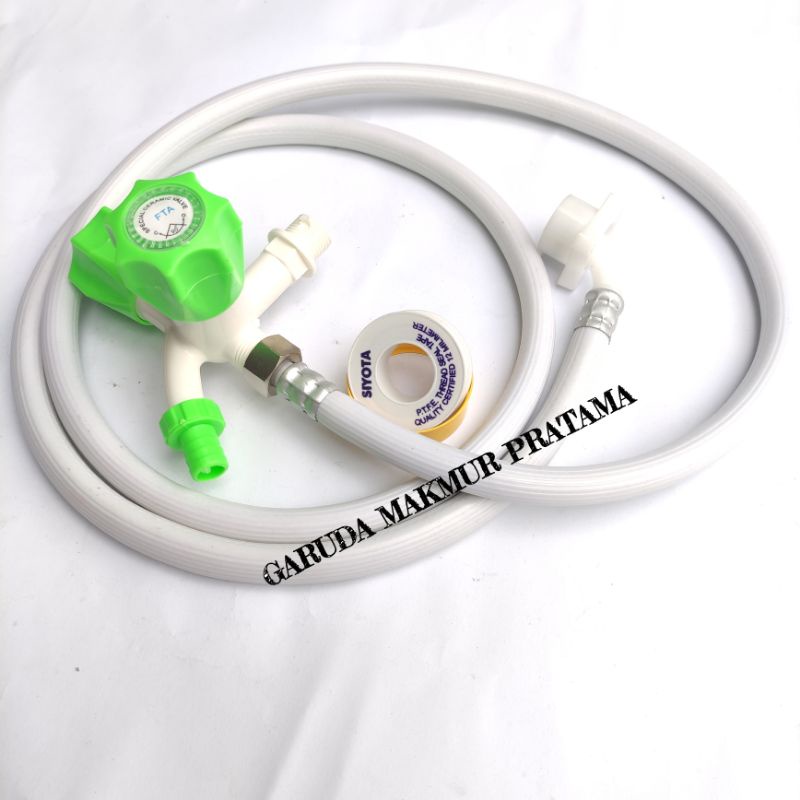SELANG MESIN CUCI KOMPLIT KERAN/SELANG MESIN CUCI OTOMATIS 1 TABUNG UNIVERSAL DRAT/PAKET SELANG MESIN CUCI INLET OTOMATIS
