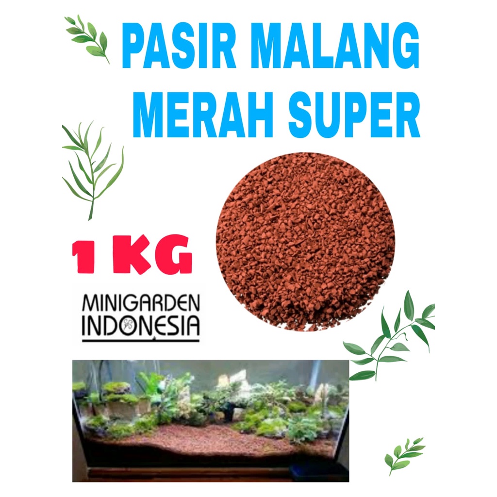 PASIR MALANG MERAH SUPER 1KG MEDIA TANAM HALUS PASIR AQUARIUM AQUASCAP