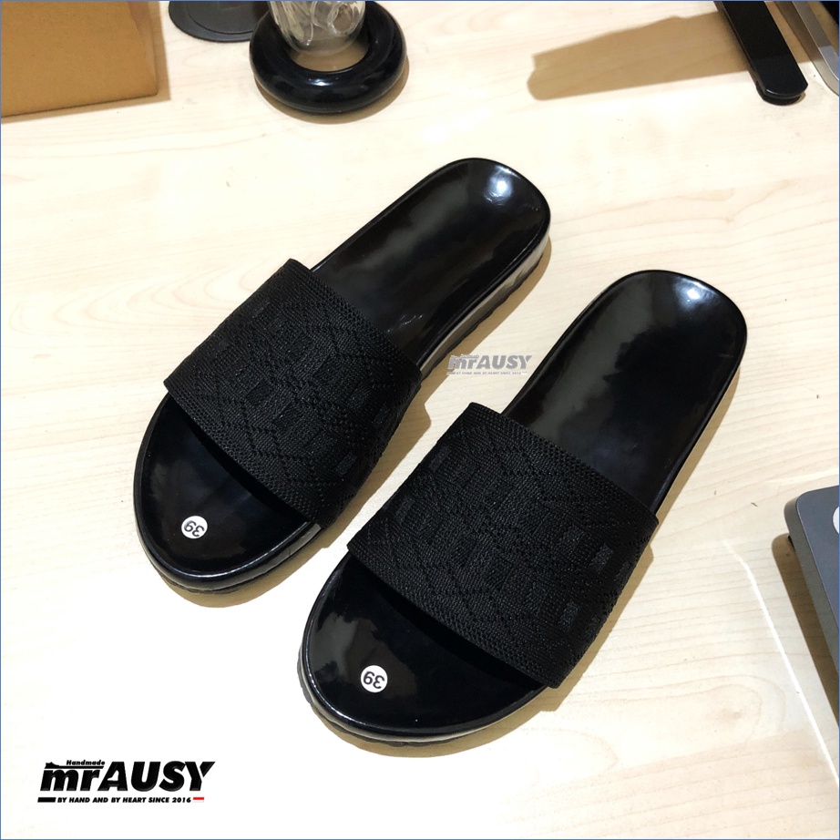 Sandal Wanita Slop Puyuh Birken mrAUSY Strap 1 Bisban Rajut