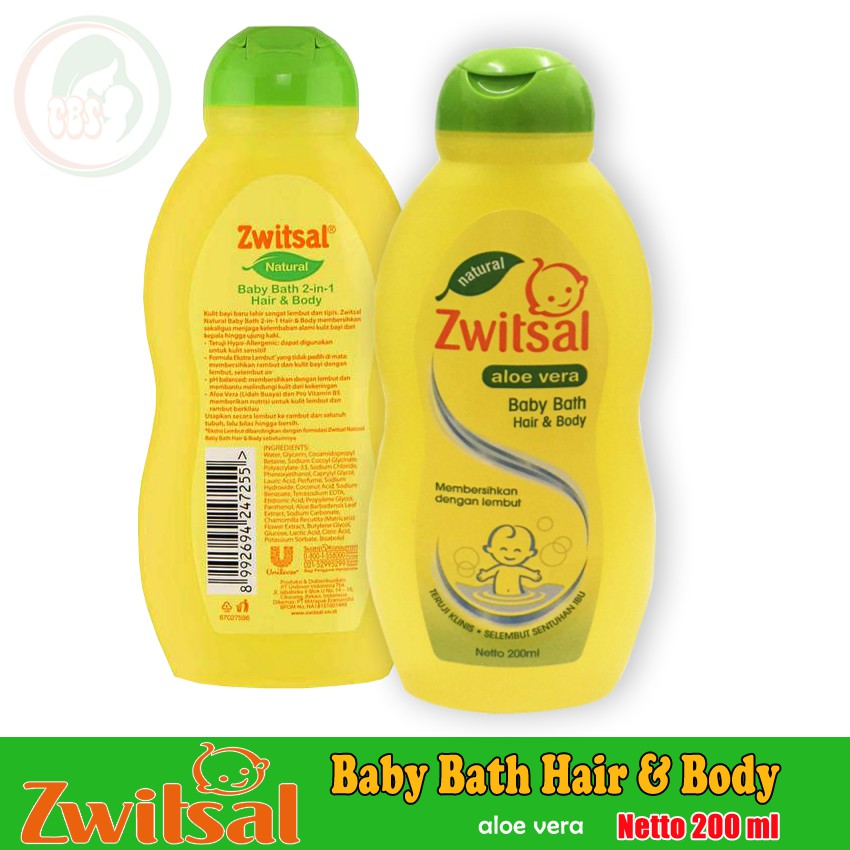 Jual Zwitsal Baby Bath 2in1 Hair & Body 200ml Sabun Plus Indonesia|Shopee Indonesia