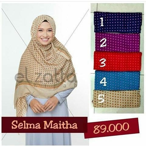 HIJAB SELENDANG PASHMINA ELZATTA SELMA MAITHA / ELZATTA HIJAB PASHMINA PROMO 2022 / HIJAB PASHMINA E