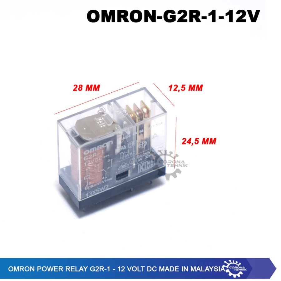 OMRON Power Relay G2R-1 - 12 Volt DC Made in Malaysia