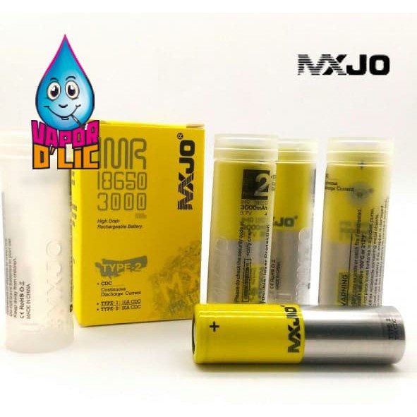 Mxjo Imr 18650 3000Mah 35A Flat Top Battery Authentic Baterai Batre