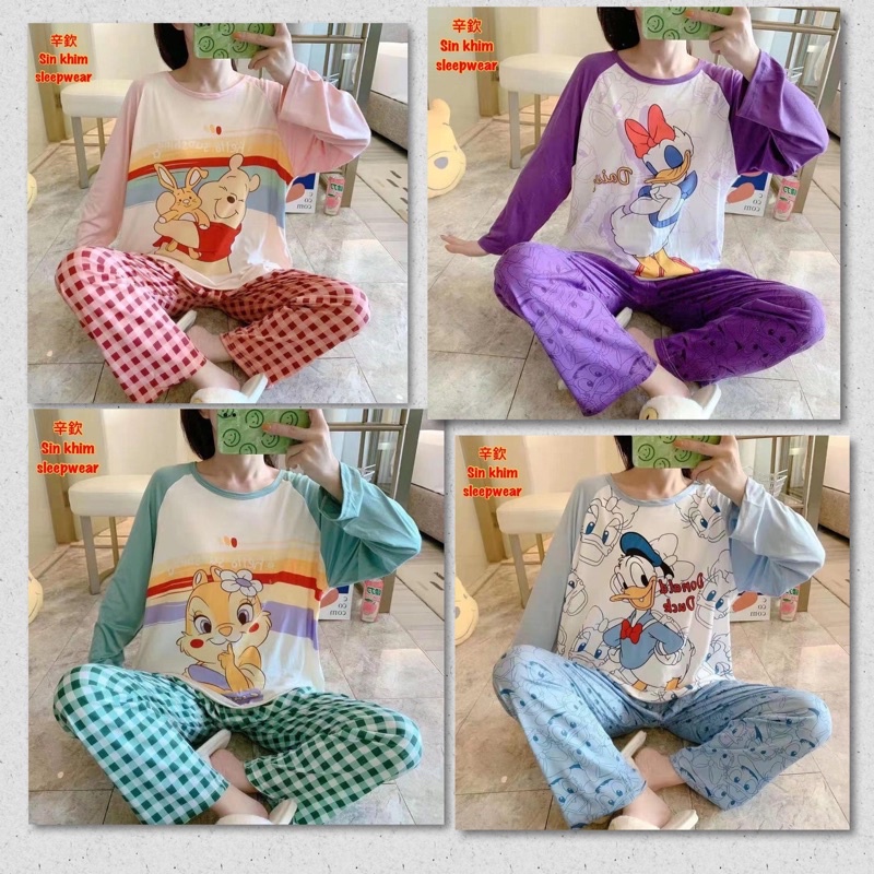 [ VS ] Stelan Oversize Baju Tidur PP import / piyama pp / baju tidur dewasa import / grosiran baju tidur import