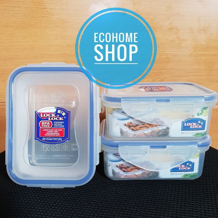 Lock &amp- Lock Rectangular 350ml HPL806 Lunch box mini kotak makan