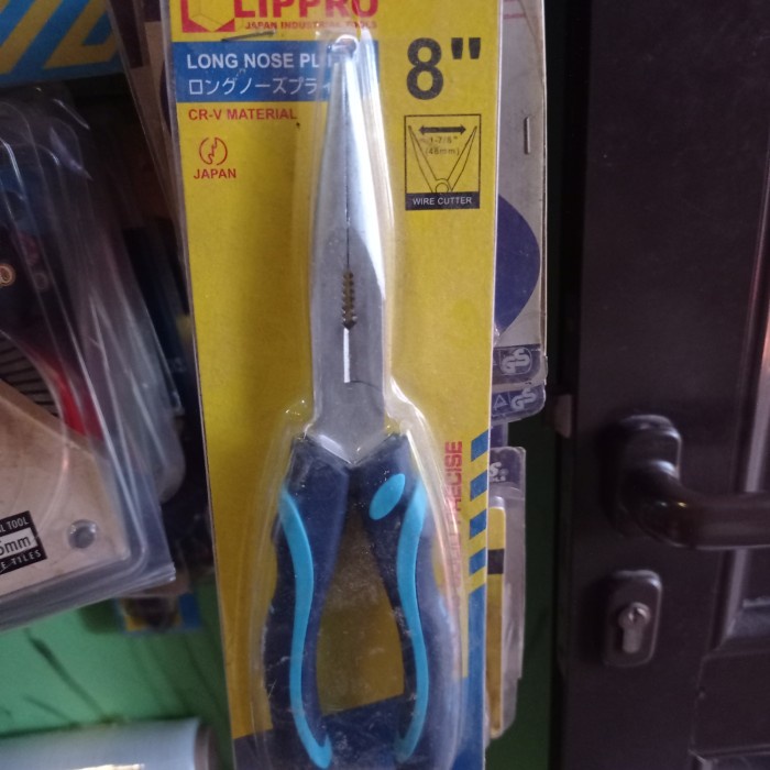 TST | long nose plier-tang lancip merk lippro 8"