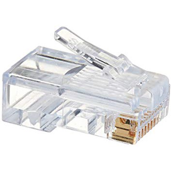 CONNECTOR RJ45 STANDARD / KONEKTOR RJ45 BIASA ISI 100PCS