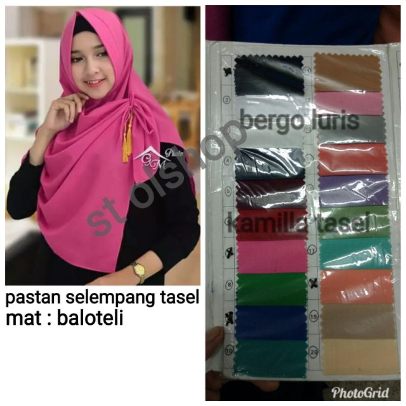 hijab selempang tasel