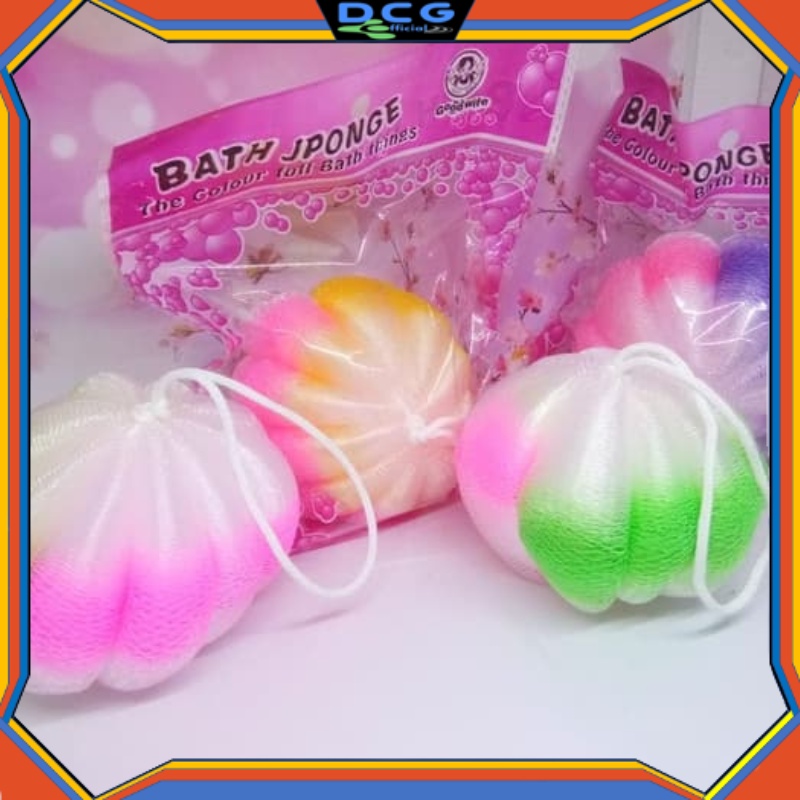 Jual Spons Mandi Jaring Rainbow Sponge Shower Gel Spons Labu Mandi Busa Tebal Bath Puff Shopee