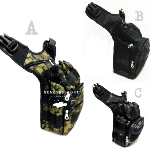 COD(BAYAR DITEMPAT) Tas slempang loreng army besar