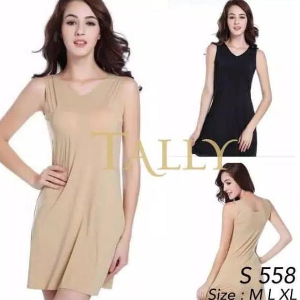 TANK TOP WANITA TANKTOP SINGLET KAOS DALAM PANJANG SEAMLESS TALLY 558 TANKTOP WANITA