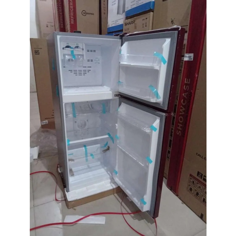 LEMARI ES POLYTRON PRB 217 / KULKAS 2 PINTU POLYTRON khusus Bdg