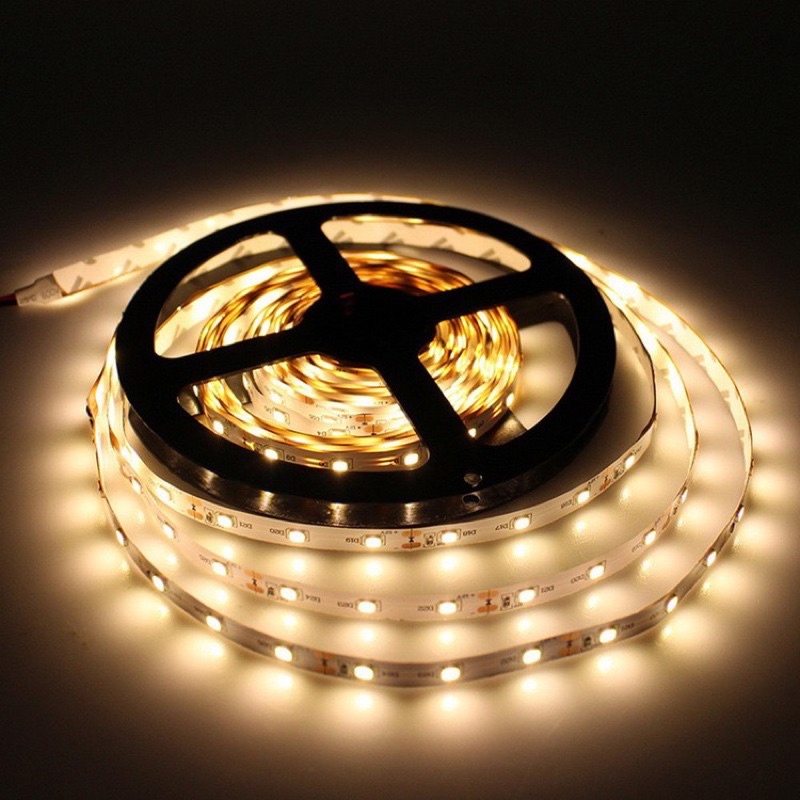 led strip flexible smd 3528 / 2835 ip33 12V (mata kecil indoor) 5 meter / 5M