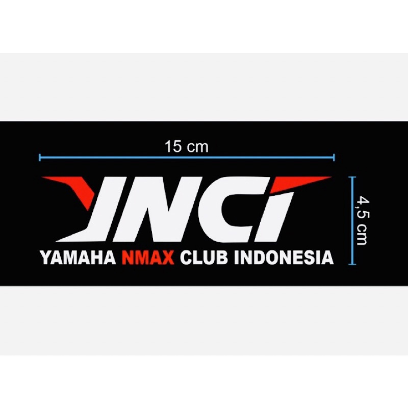 Sticker Cutting YNCI Yamaha Nmax Club Indonesia