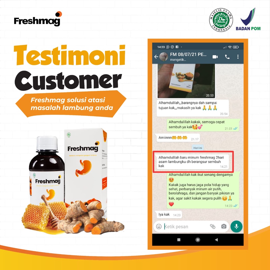 PAKET KRONIS 3 BOTOL FRESHMAG - Solusi Atasi Masalah Asam Lambung & Maag Kronis Menahun-8