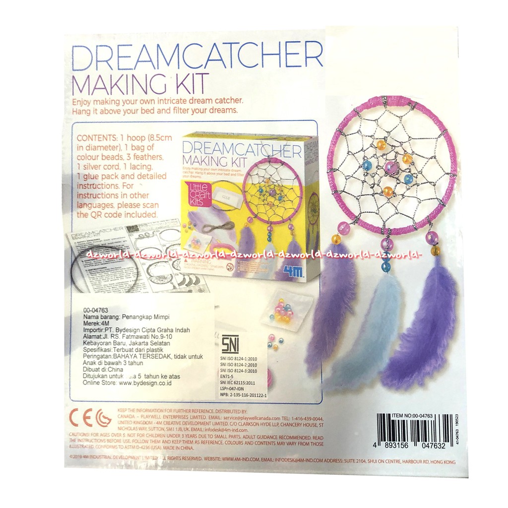 4M Dreamcatcher Making Kit Craft Kits Mainan Menghias Gantungan